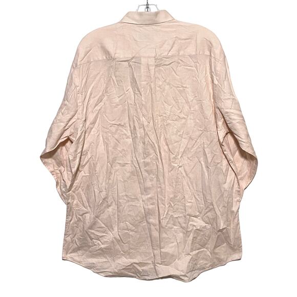 Fabio Inghirami Button Dress Shirt Light Pink Mens 16 41 Cotton Made in Italy - Picture 3 of 7